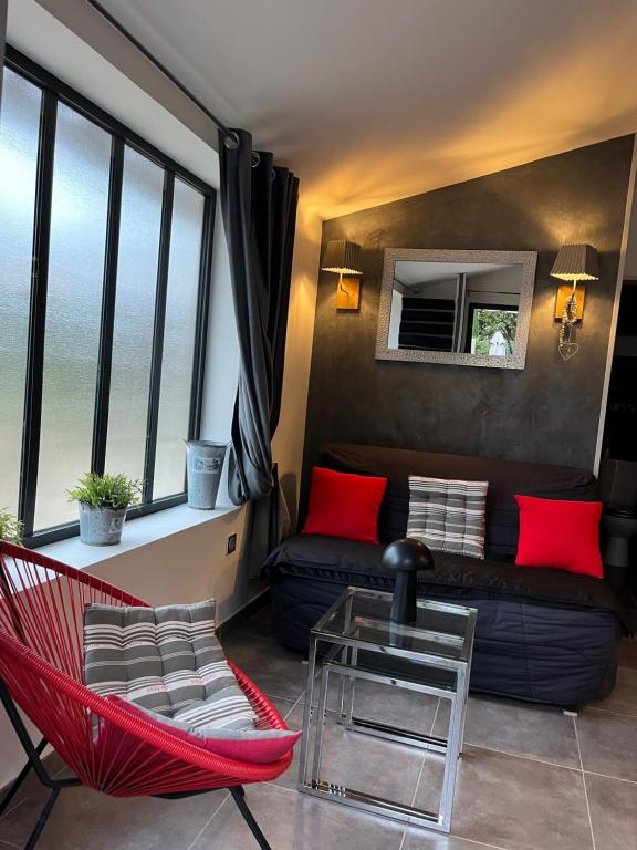 coin salon sous verrière façon hébergement de charme vacances